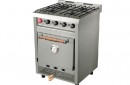 Cocina semi industrial de 4 hornallas con horno